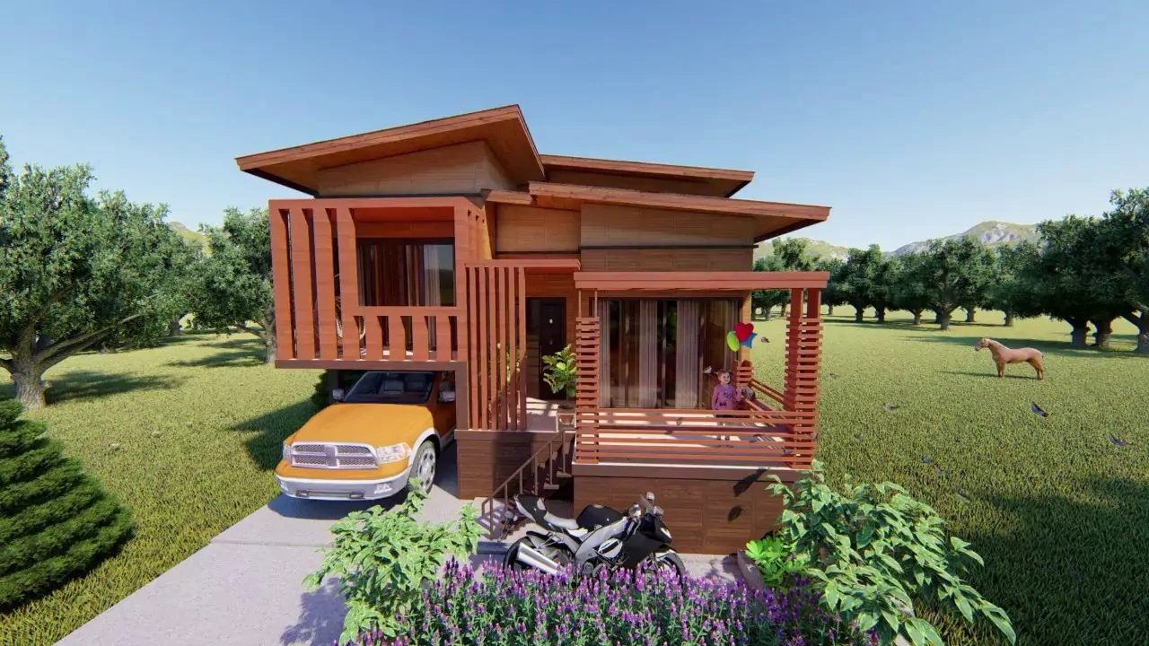 rumah kayu modern indonesia